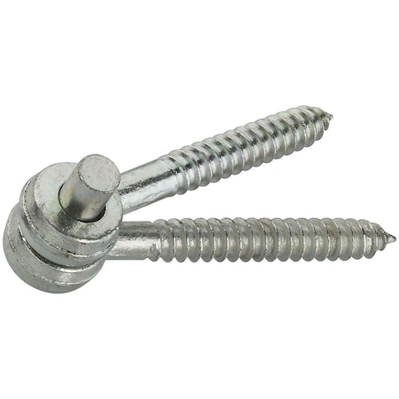 Homepage 0.625 x 5 in. Screw Hook & Eye Hinges, Zinc Plated HO2629914